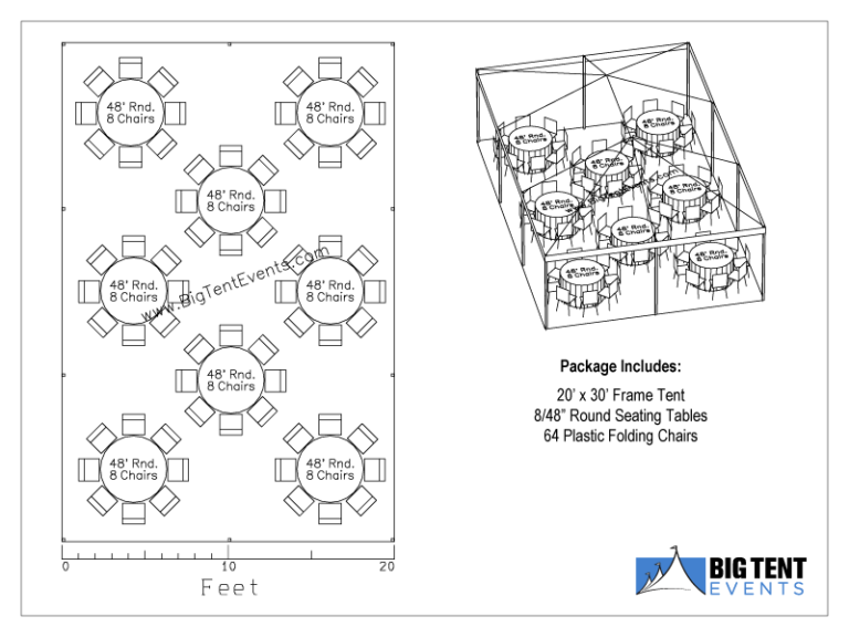 20-x-30-frame-tent-64-seats-round-tables-the-fun-ones