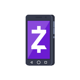 An illustration of a phone with the Zelle logo on the screen